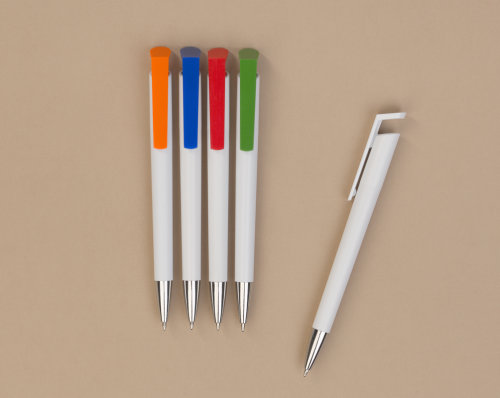 Ручка шариковая "Chuck", белый с зеленым