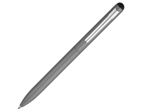 WASS TOUCH. Алюминиевая шариковая ручка с стилусом, Металлик