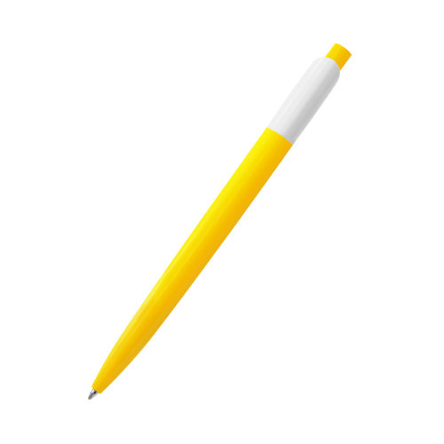 Ручка пластиковая Bremen, желтая
