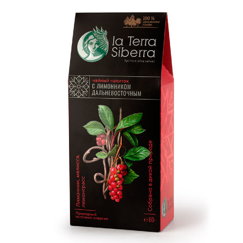 Набор  "La Terra Siberra" чайный напиток с лимонником дальневосточным и бальзамом по-сибирски (черный, красный)