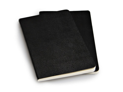 Записная книжка Moleskine Volant (в линейку, 2 шт.), Pocket (9х14см), черный