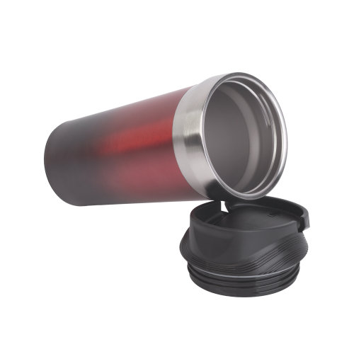 Термостакан с присоской "Константа" 420 мл, черный с красным