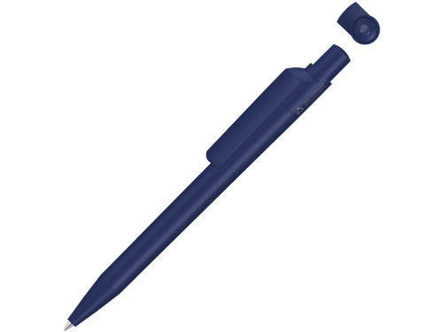 Ручка шариковая из переработанного пластика с матовым покрытием ON TOP RECY, синий