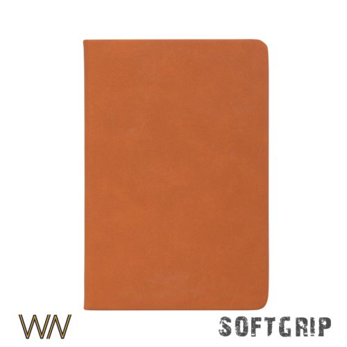 Ежедневник недатированный "Флоренция", А5, покрытие soft grip, оранжевый