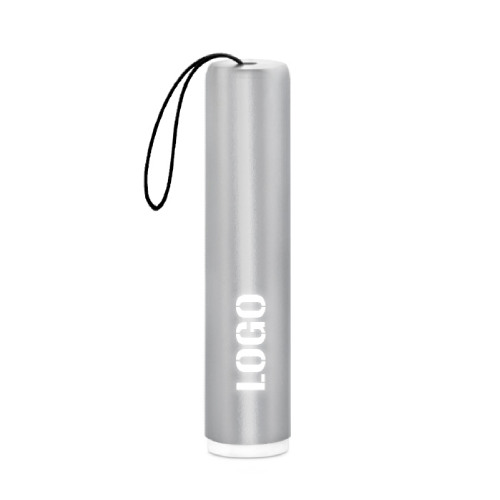 Брелок-фонарик Laiton с подсветкой Logo, серебро