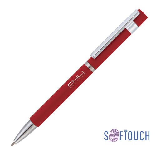 Ручка шариковая "Mars", покрытие soft touch, красный