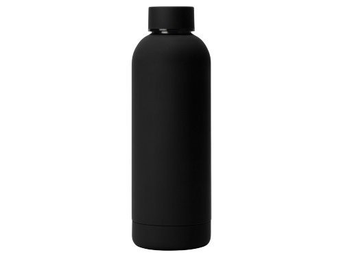 Вакуумная термобутылка Cask Waterline, soft touch, 500 мл, черный (Р)