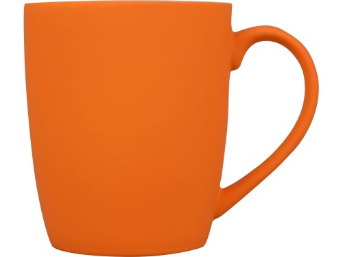 Кружка керамическая с покрытием софт тач оранжевая