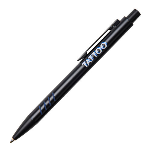 Ручка шариковая с грип-вставками TATTOO (черный, синий)