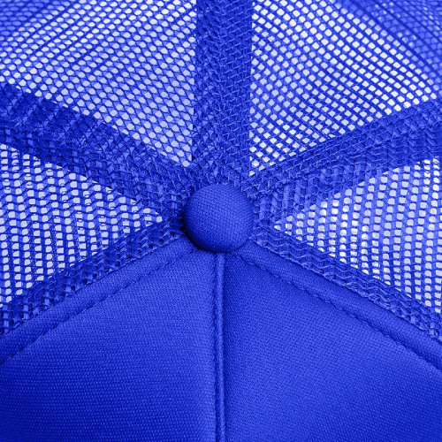 Бейсболка FLICK, 5 клиньев, пластиковая застежка (ярко-синий)