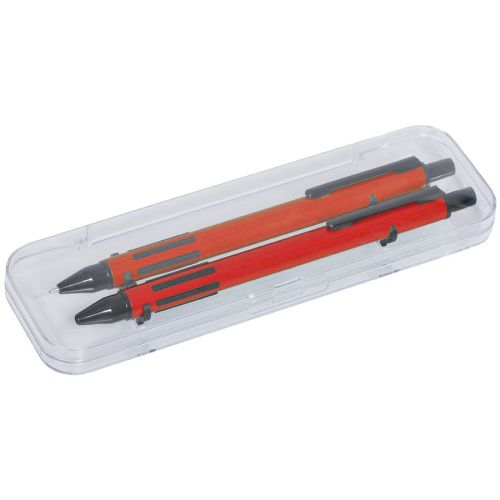 Набор FUTURE, ручка и карандаш в футляре (красный)
