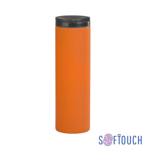 Термостакан "Брайтон" 500 мл, покрытие soft touch, оранжевый
