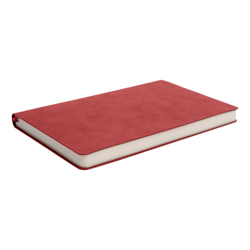Бизнес-блокнот ALFI, A5, красный, мягкая обложка, в линейку (красный)