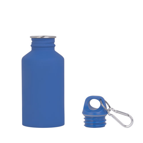 Бутылка для воды "Финиш", покрытие soft touch 500 мл, синий