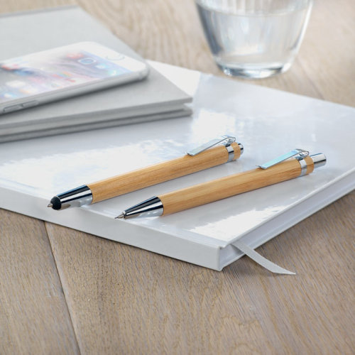 Набор: ручка и карандаш (древесный)