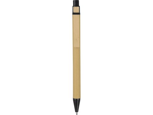 Ручка шариковая Salvador, натуральный/черный, черные чернила