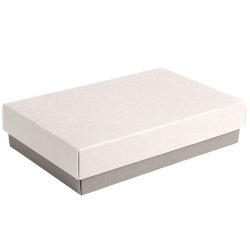 Коробка подарочная CRAFT BOX (белый, серый)