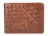 Бумажник Mano Don Luca, натуральная кожа в коньячном цвете, 12,5 х 9,7 см