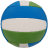 Волейбольный мяч Match Point, сине-зеленый