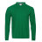 Рубашка поло унисекс STAN длинный рукав хлопок 185, 104LS, зелёный