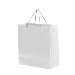 Пакет подарочный GLAM MINI 24х9х28 см, белый (белый)