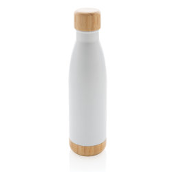 Вакуумная бутылка из нержавеющей стали и бамбука, 520 мл