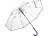 Зонт-трость 7112 Pure с прозрачным куполом, полуавтомат, прозрачный/синий navy