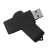 USB flash-карта SWING (8Гб), черный, 6,0х1,8х1,1 см, пластик (черный)