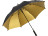 Зонт-трость 1159 Double face полуавтомат, черный/золотистый