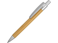 Ручка шариковая Arasiyama из бамбука, серебряный, черные чернила