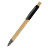 Ручка &quot;Авалон&quot; с корпусом из бамбука и софт-тач вставкой, черный