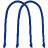 Ручки Corda для пакета M, синие