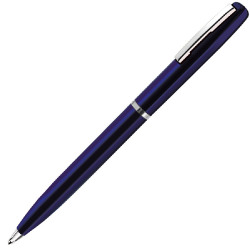 Ручка шариковая CLICKER (синий, серебристый)