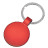 Брелок  "Круг", красный, 3,7х3,7х0,1 см, металл (красный)