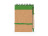 Блокнот LIEN с шариковой ручкой из переработанного картона, крафт/папоротник