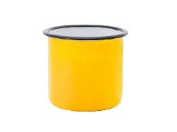 Кружка металлическая ANON, 380 мл, желтый