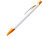 Ручка пластиковая шариковая CITIX, белый/апельсин