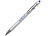 Ручка-стилус металлическая шариковая Sway  Monochrome с цветным зеркальным слоем, серебристый с темно-синим