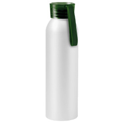 Бутылка для воды VIKING WHITE 650мл. Белая с зеленой крышкой 6143.02
