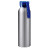 Бутылка для воды VIKING SILVER 650мл. Серебристая с синей крышкой 6141.01