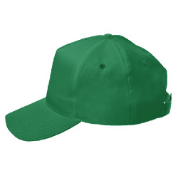 Бейсболка "Fortuna", 5 клиньев,  застежка на липучке, зеленый, 100% полиэстер, плотность 140 г/м2 (зеленый)