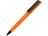 Ручка пластиковая soft-touch шариковая Taper, оранжевый/черный