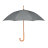 Зонт трость из эпонжа 23,5 дюйм (серый)