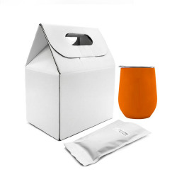Набор Coffee Box c кофером софт-тач CO12s, оранжевый