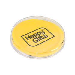 Монетница прозрачная круглая; 17,2 х 17,2 х 2,4 см; пластик; полноцветная печать на вставку (прозрачный)