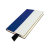 Бизнес-блокнот UNI, A5, бело-синий, мягкая обложка, в линейку, черное ляссе (синий)