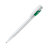 Ручка шариковая KIKI (белый, ярко-зеленый)