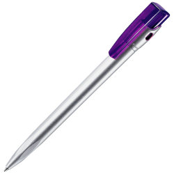 Ручка шариковая KIKI SAT (фиолетовый, серебристый)