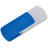 USB flash-карта "Easy" (8Гб) (белый, синий)